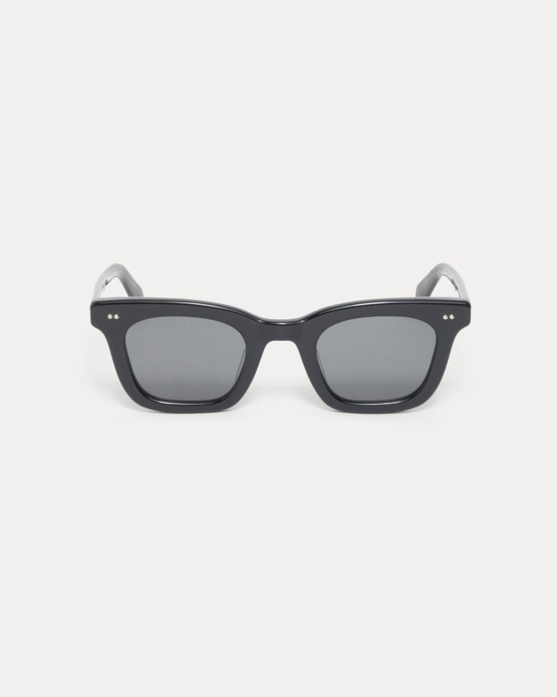 Stussy Solbriller Black/Blue - Stüssy Ace Sunglasses Dame QX54-7574D8