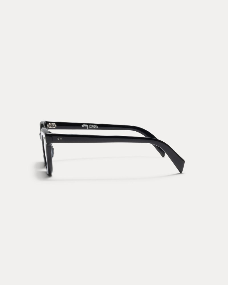 Stussy Solbriller Black/Blue - Stüssy Ace Sunglasses Dame QX54-7574D8
