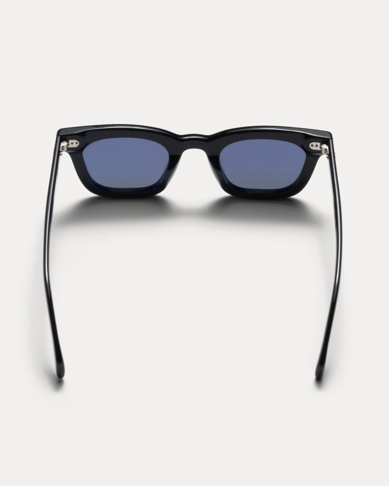 Stussy Solbriller Black/Blue - Stüssy Ace Sunglasses Dame QX54-7574D8