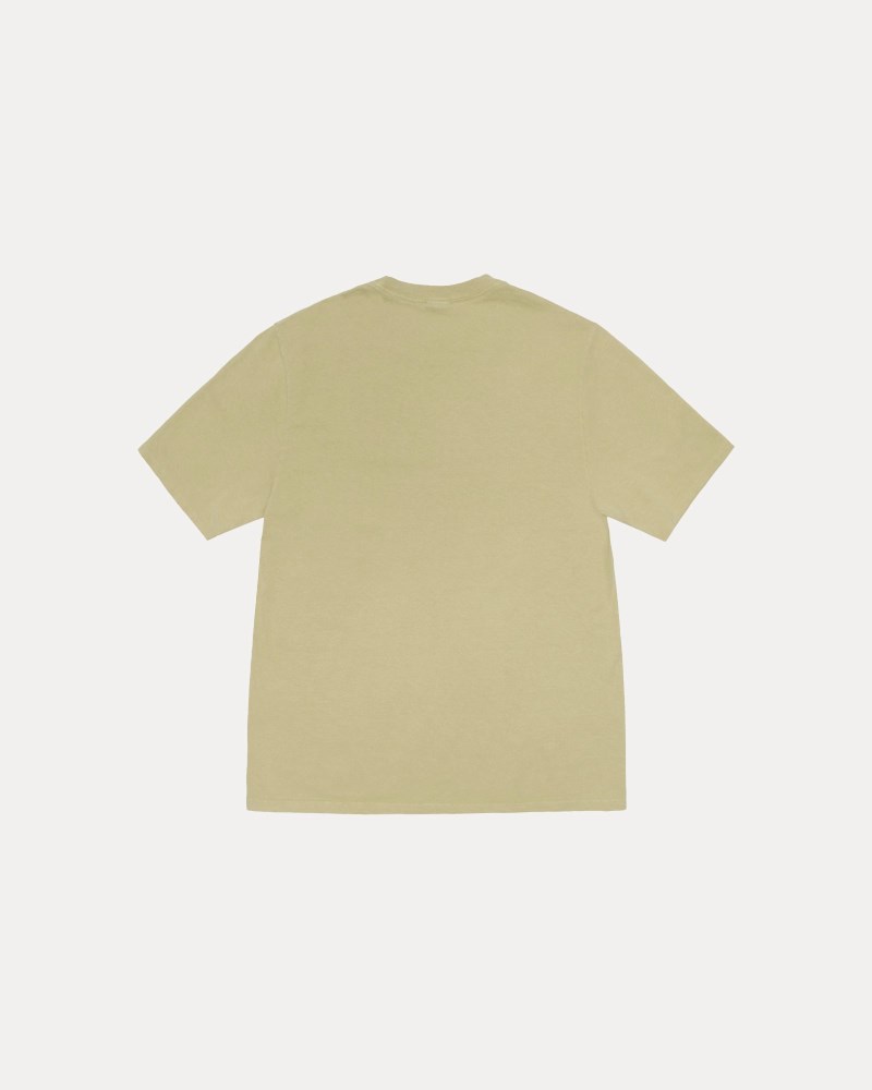 Stussy T Shirts Lysegrøn - Stüssy Arched Tee Pigment Dyed Dame JA60-7750V4
