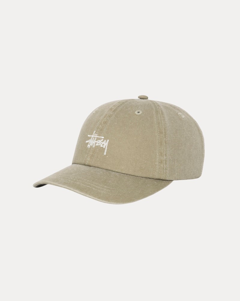 Stussy Kasketter Khaki - Basic Stüssy Cap Dame FC21-8061H6