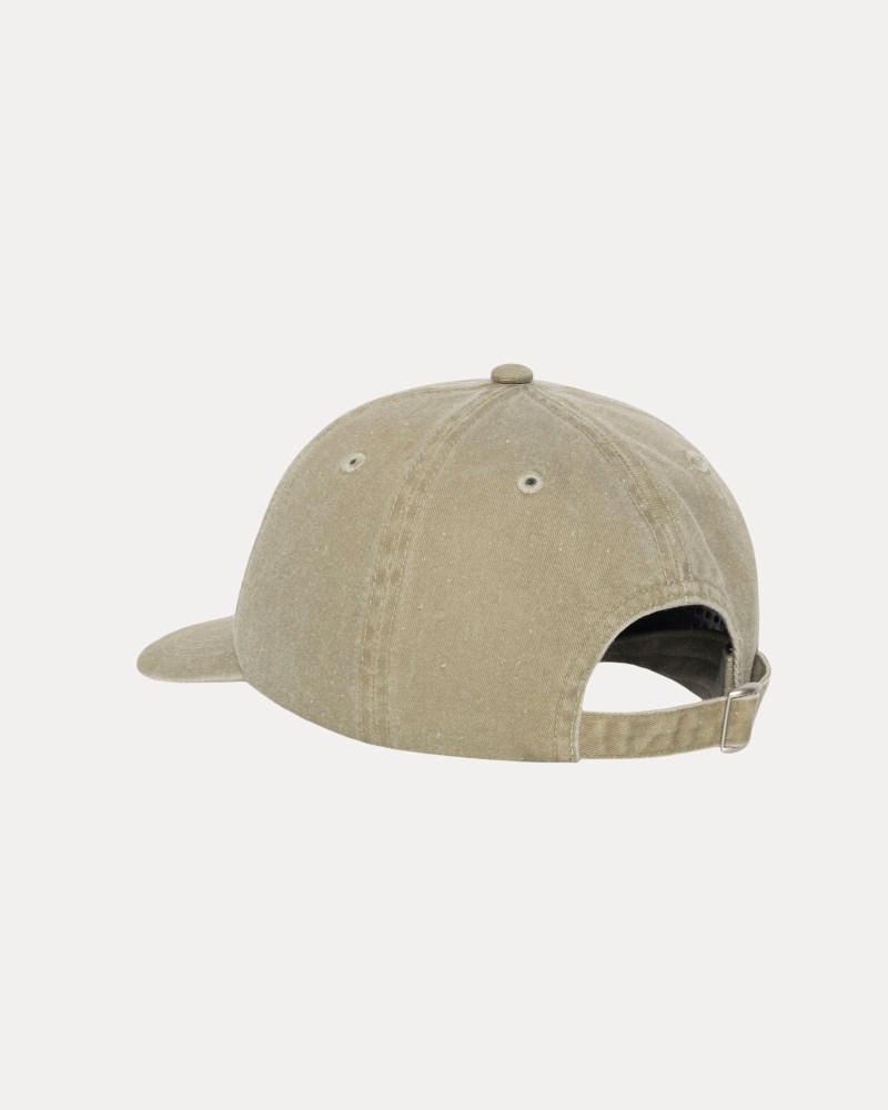 Stussy Kasketter Khaki - Basic Stüssy Cap Dame FC21-8061H6