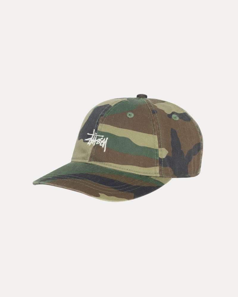 Stussy Kasketter Grøn Camo - Basic Stüssy Cap Herre IE73-2623B2