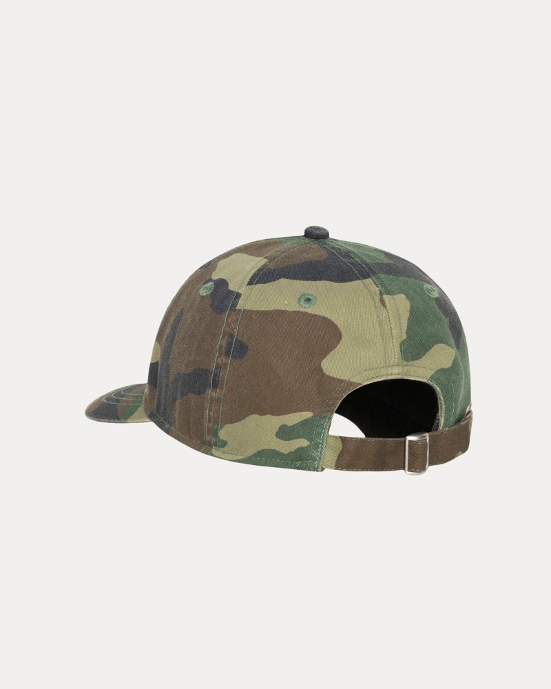 Stussy Kasketter Grøn Camo - Basic Stüssy Cap Herre IE73-2623B2
