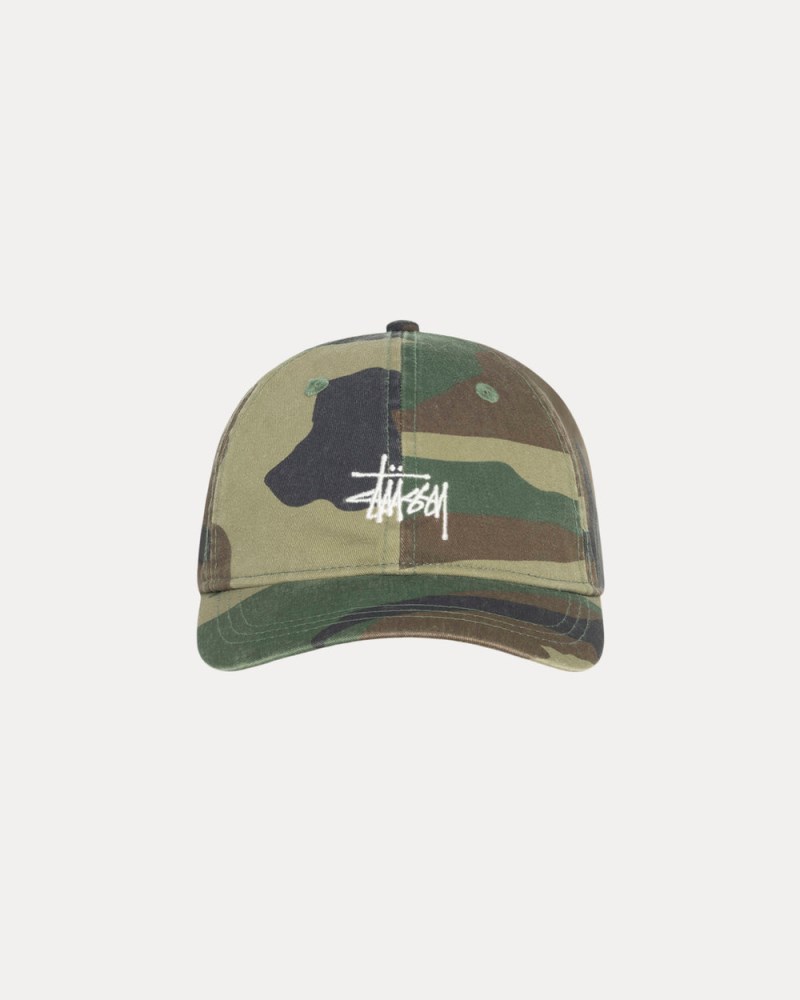 Stussy Kasketter Grøn Camo - Basic Stüssy Cap Herre IE73-2623B2