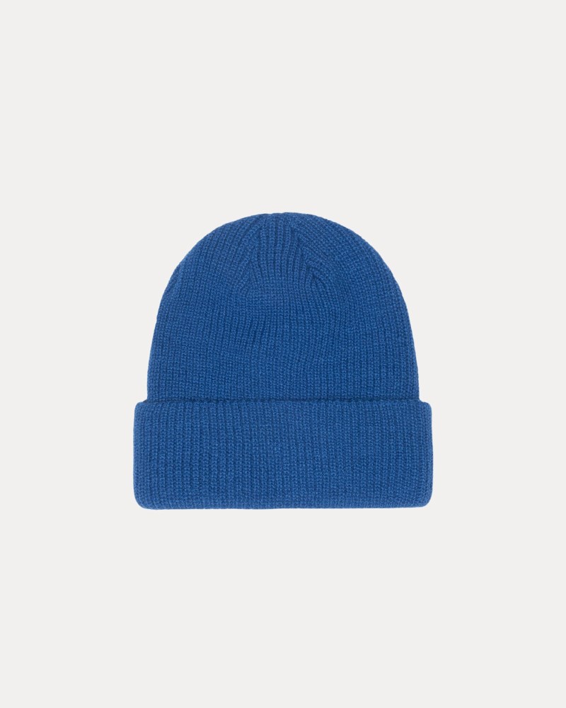 Stussy Hue Blå - Basic Stüssy Cuff Beanie Dame BA29-3559S3