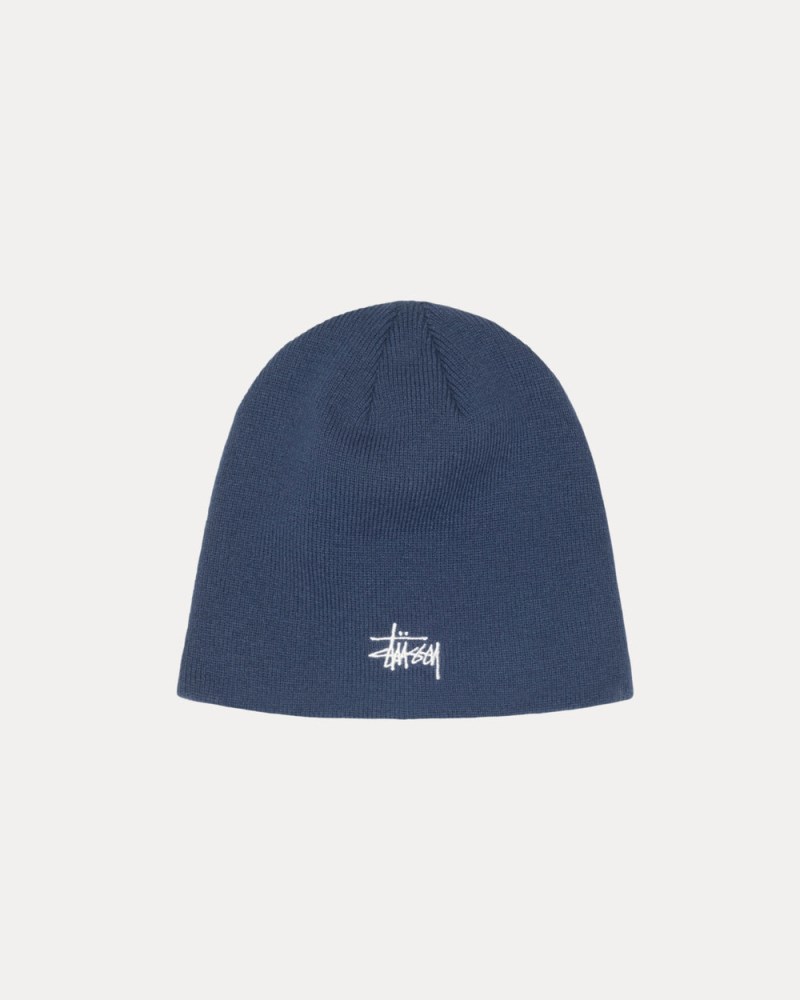 Stussy Hue Dyb Blå - Basic Stüssy Skullcap Dame UC29-8539Q3