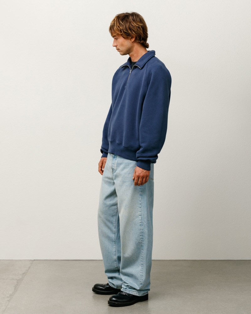 Stussy Jeans Lyseblå Lyseblå - Stüssy Big Ol' Jean Denim Dame AJ29-8539H5
