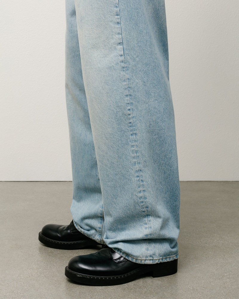 Stussy Jeans Lyseblå Lyseblå - Stüssy Big Ol' Jean Denim Dame AJ29-8539H5