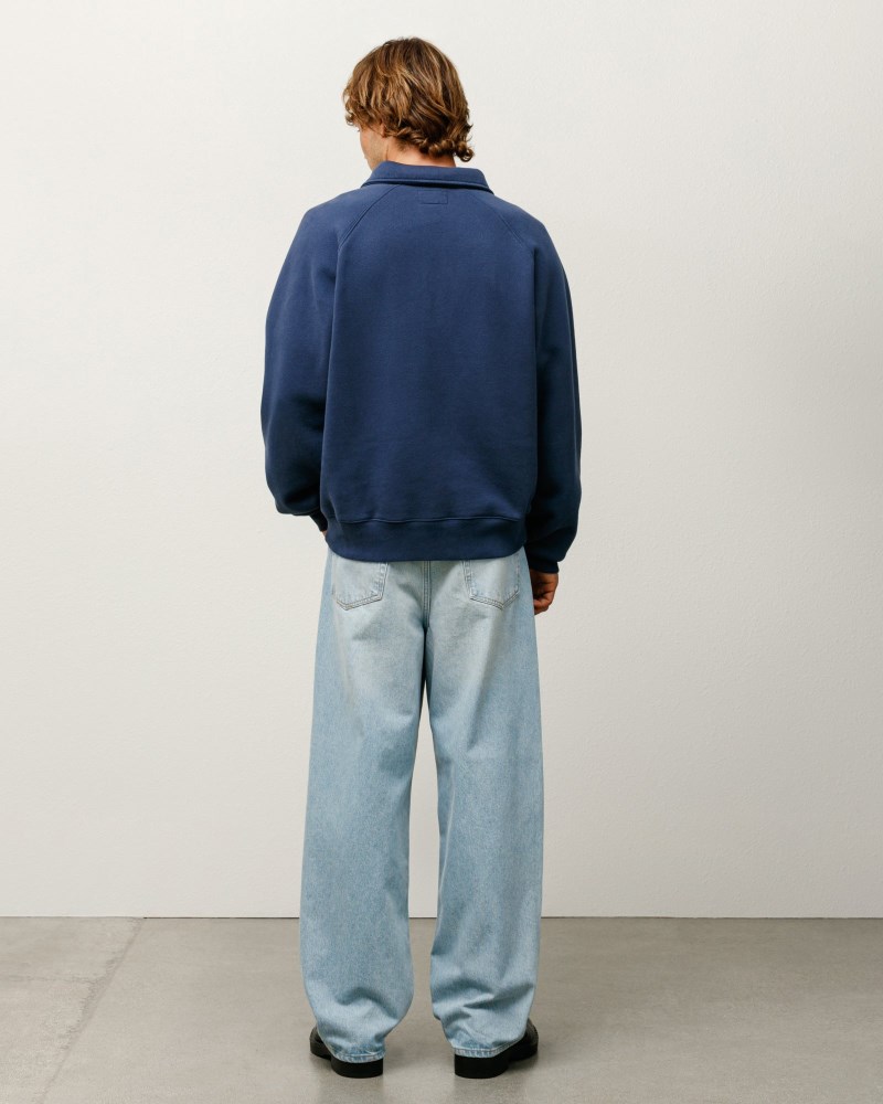 Stussy Jeans Lyseblå Lyseblå - Stüssy Big Ol' Jean Denim Dame AJ29-8539H5