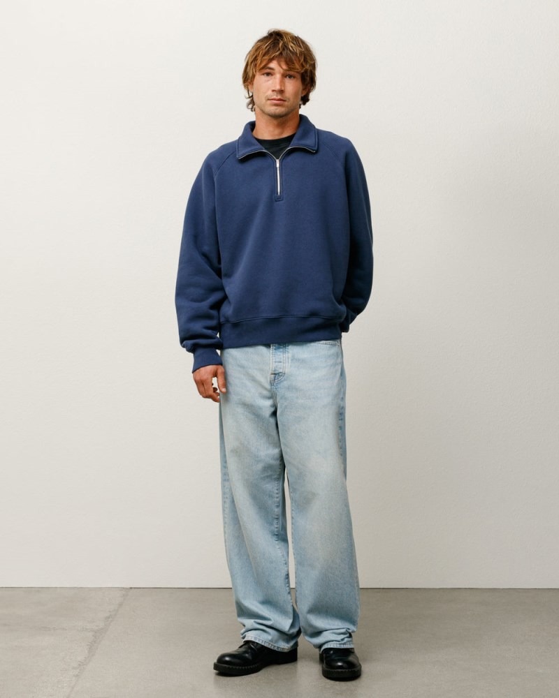 Stussy Jeans Lyseblå Lyseblå - Stüssy Big Ol' Jean Denim Dame AJ29-8539H5