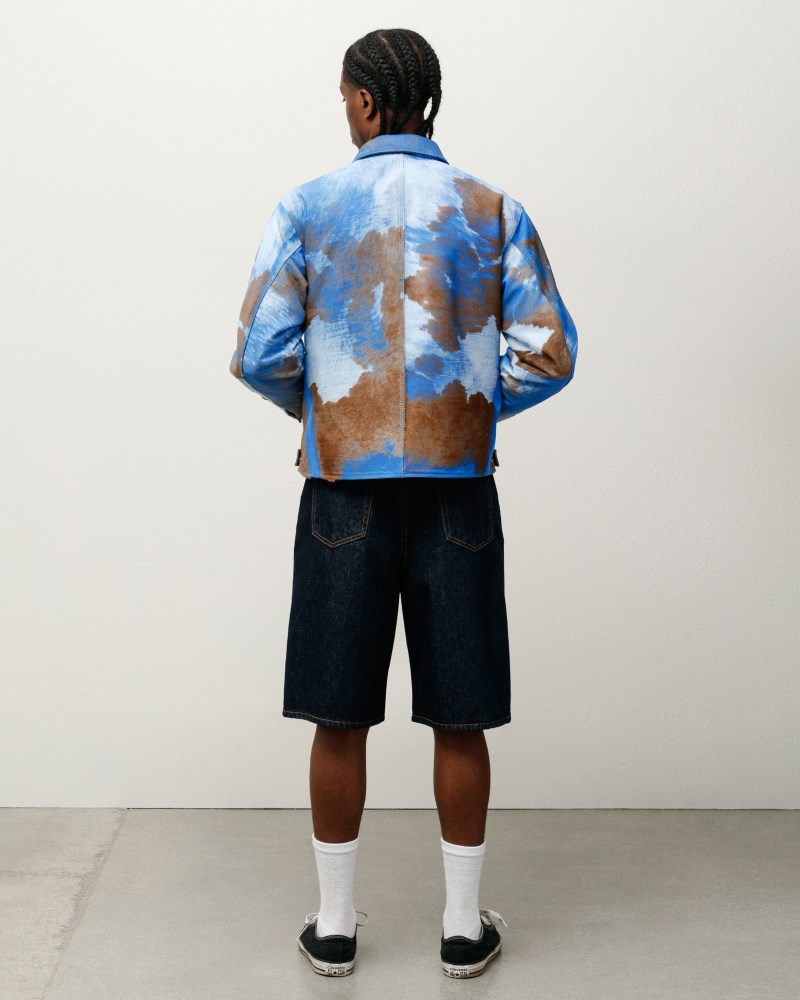 Stussy Shorts Indigo - Stüssy Big Ol' Short Denim Herre CQ49-1959T3