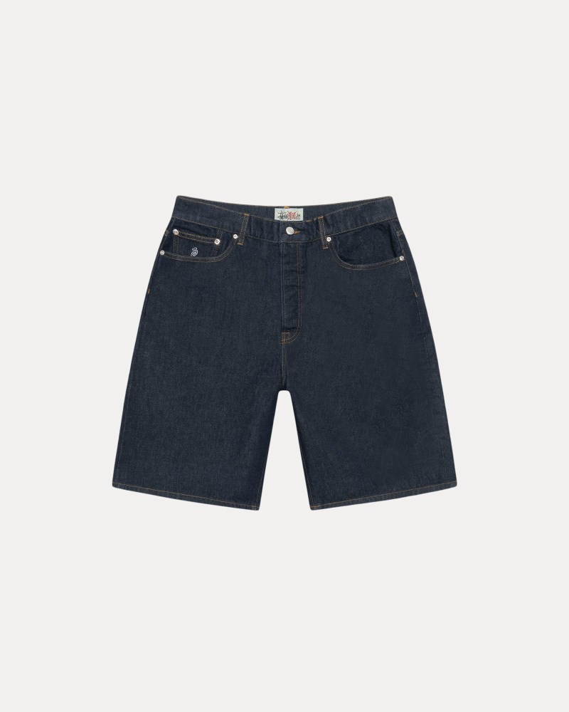 Stussy Shorts Indigo - Stüssy Big Ol' Short Denim Herre CQ49-1959T3
