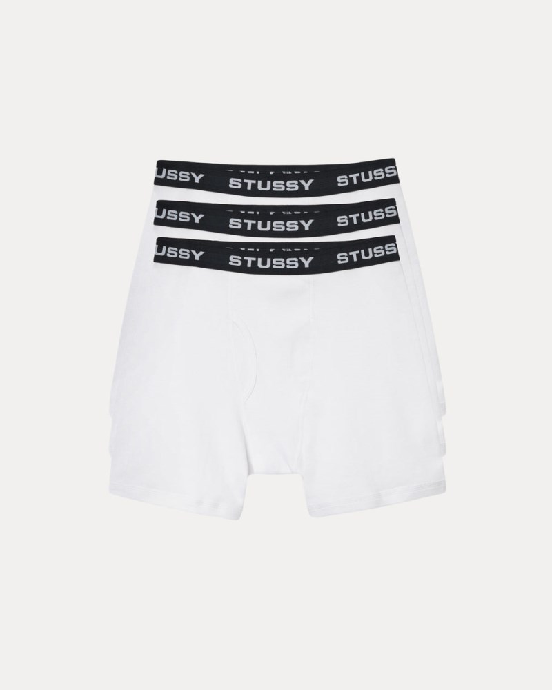 Stussy Trusser Hvide - Stüssy Boxer Briefs 3 Pack Dame XY79-1519S2