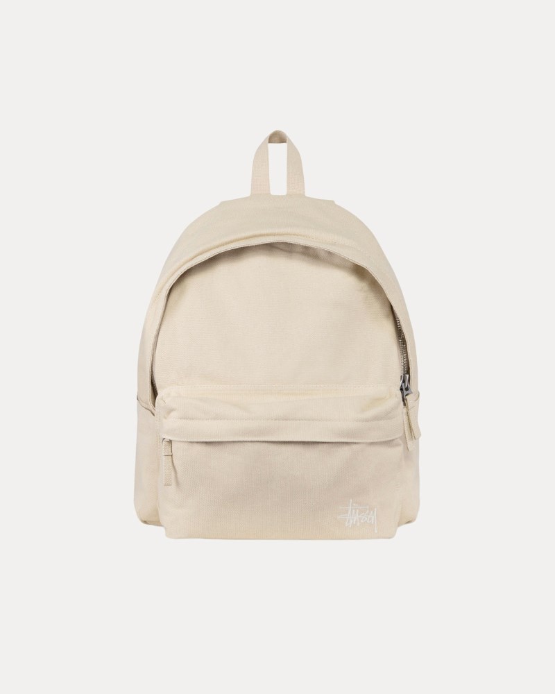 Stussy Tasker Beige - Stüssy Canvas Backpack Dame RI74-2014Q1