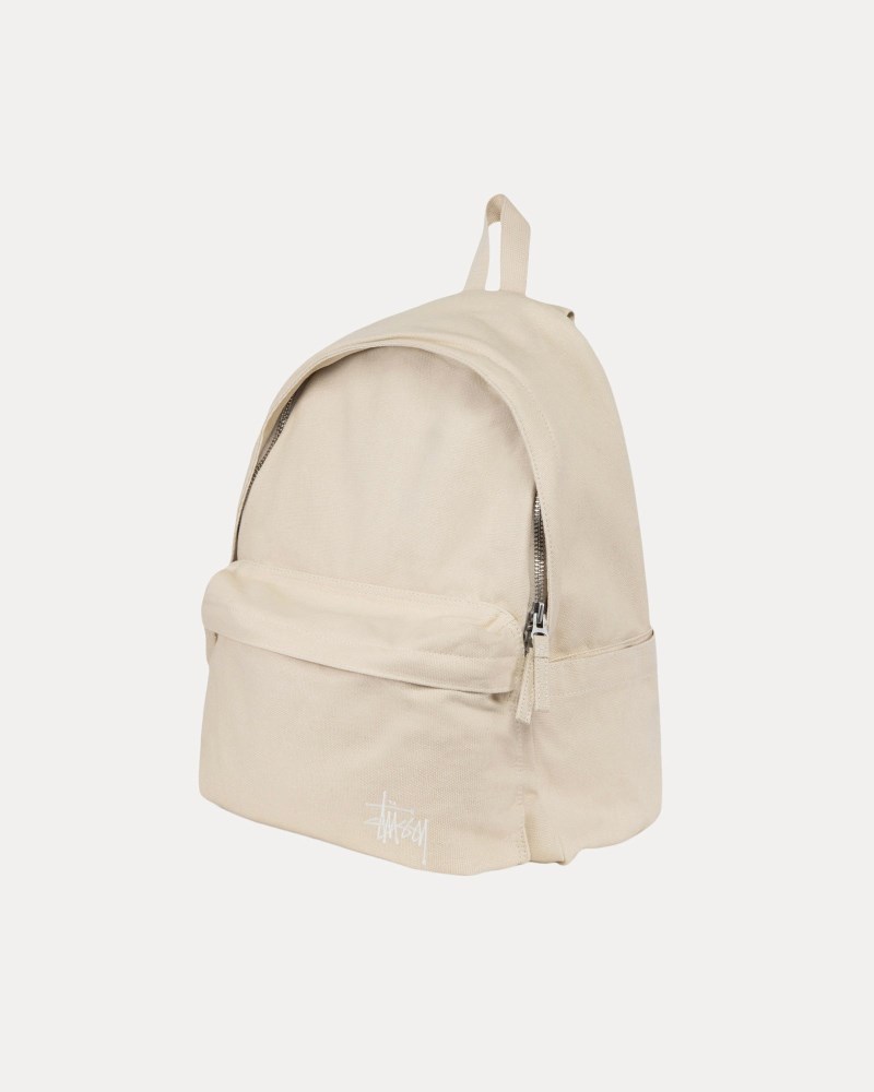 Stussy Tasker Beige - Stüssy Canvas Backpack Dame RI74-2014Q1