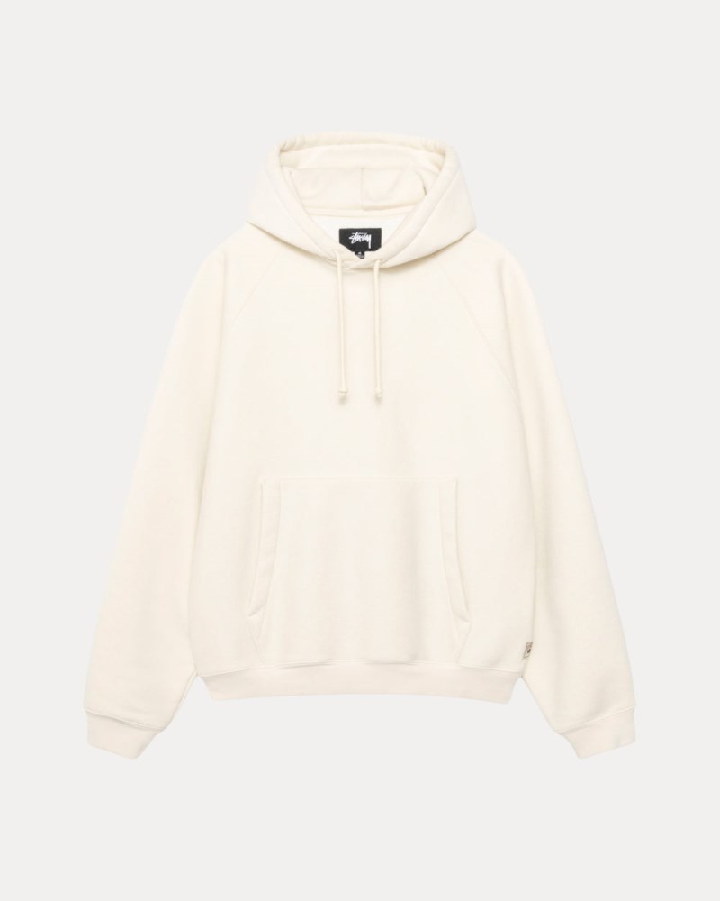Stussy Hættetrøje Beige - Stüssy Fleece Raglan Hoodie Dame PS99-9819T7