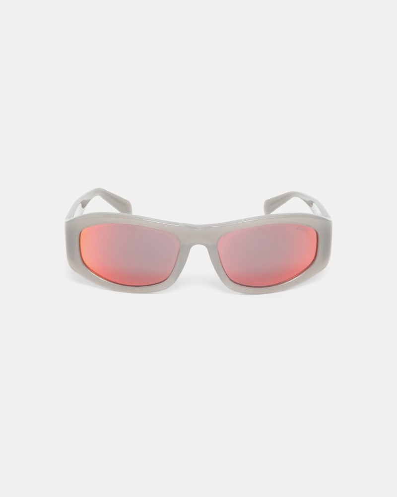Stussy Solbriller Grå Sølv - Stüssy Landon Sunglasses Dame YM32-0662T1