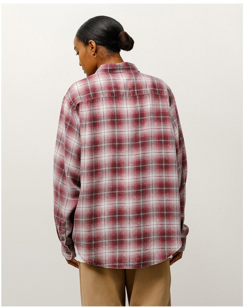 Stussy Skjorte Lyserød - Stüssy Matthew Printed Shirt Herre CE09-0979R8
