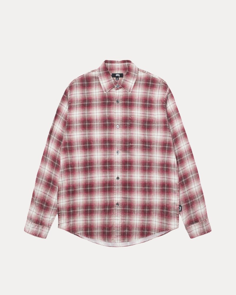 Stussy Skjorte Lyserød - Stüssy Matthew Printed Shirt Herre CE09-0979R8