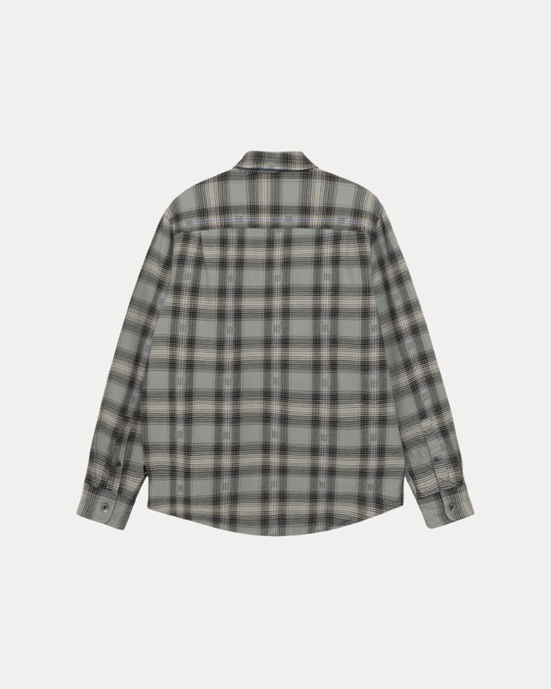 Stussy Skjorte Grå - Stüssy Motif Plaid Shirt Dame JI61-1211H8