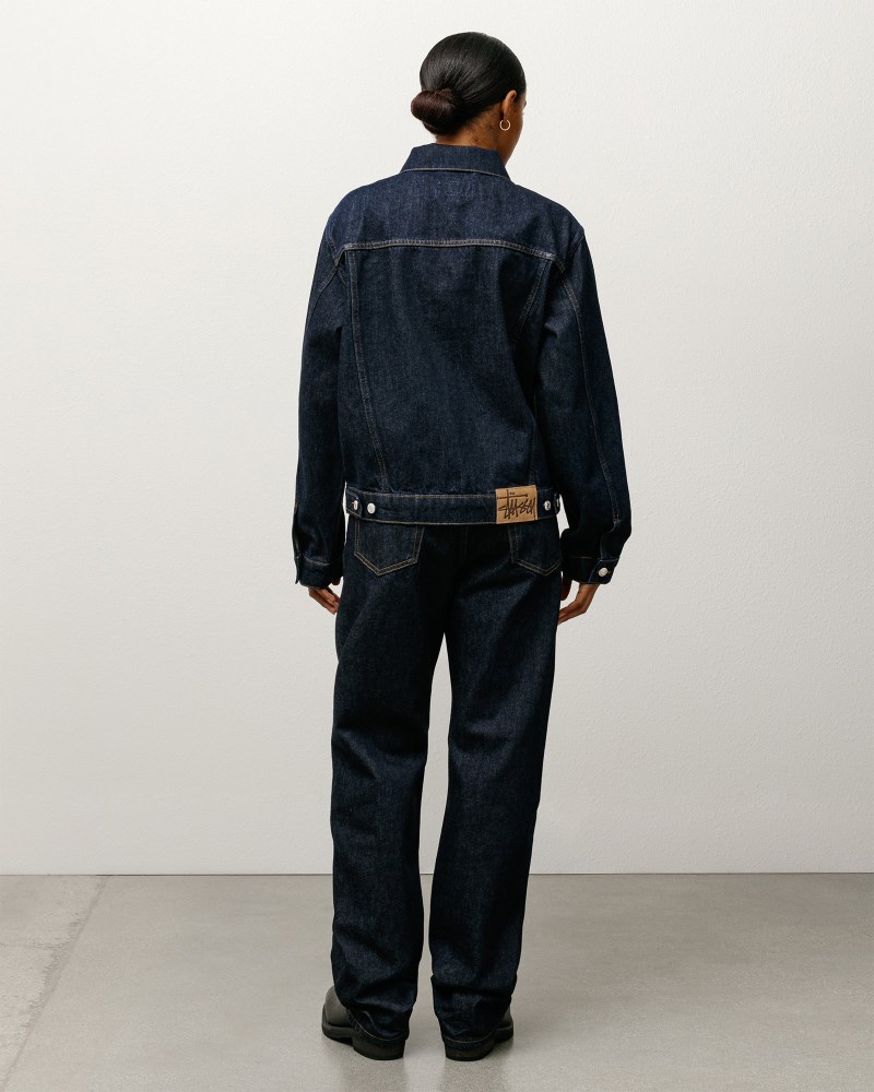 Stussy Jeans Indigo - Stüssy New Classic Jean Denim Dame JU12-0082V9