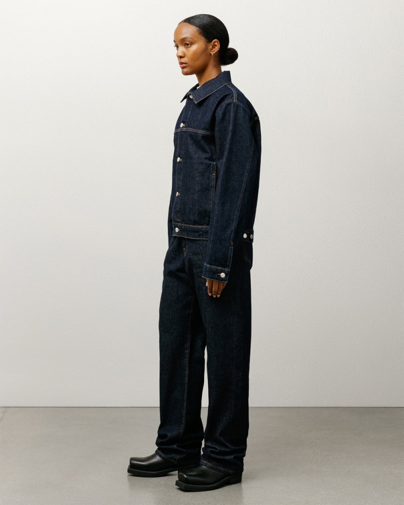 Stussy Jeans Indigo - Stüssy New Classic Jean Denim Dame JU12-0082V9