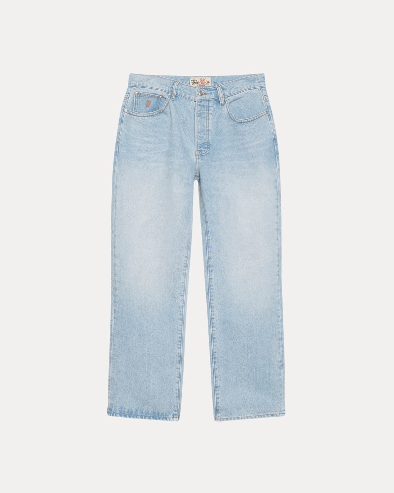 Stussy Jeans Lyseblå Lyseblå - Stüssy New Classic Jean Denim Dame GY90-6790W3