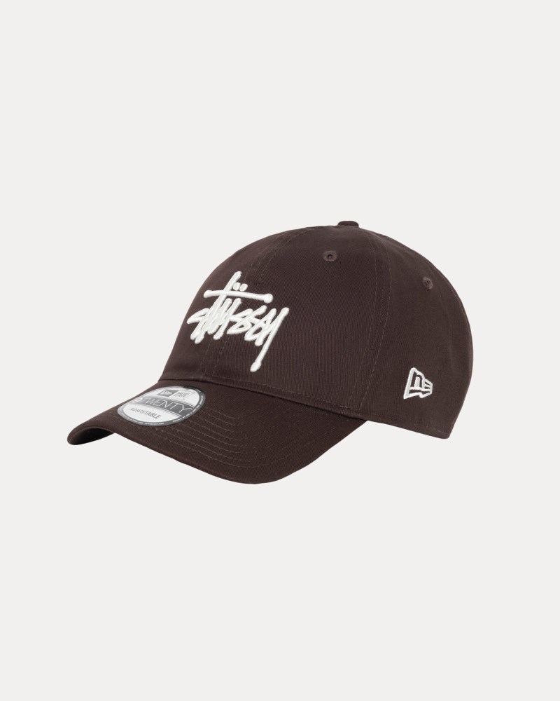 Stussy Kasketter Brune - Stüssy New Era 9Twenty Basic Strapback Herre UE78-2158U2