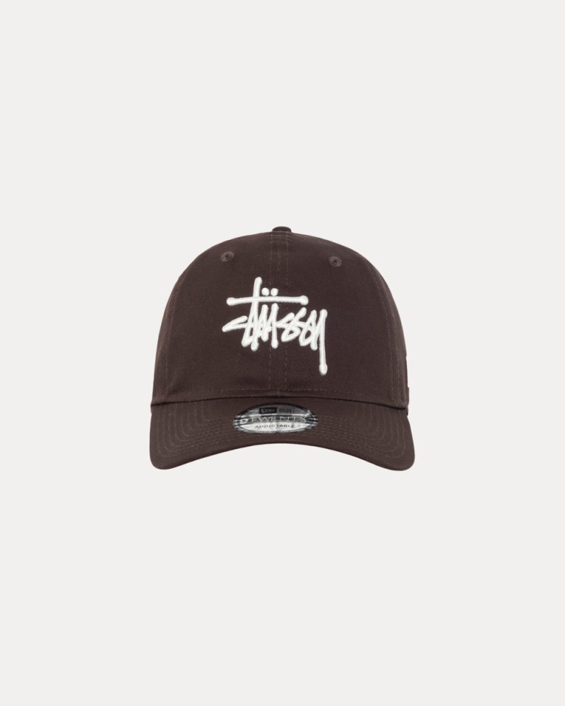 Stussy Kasketter Brune - Stüssy New Era 9Twenty Basic Strapback Herre UE78-2158U2