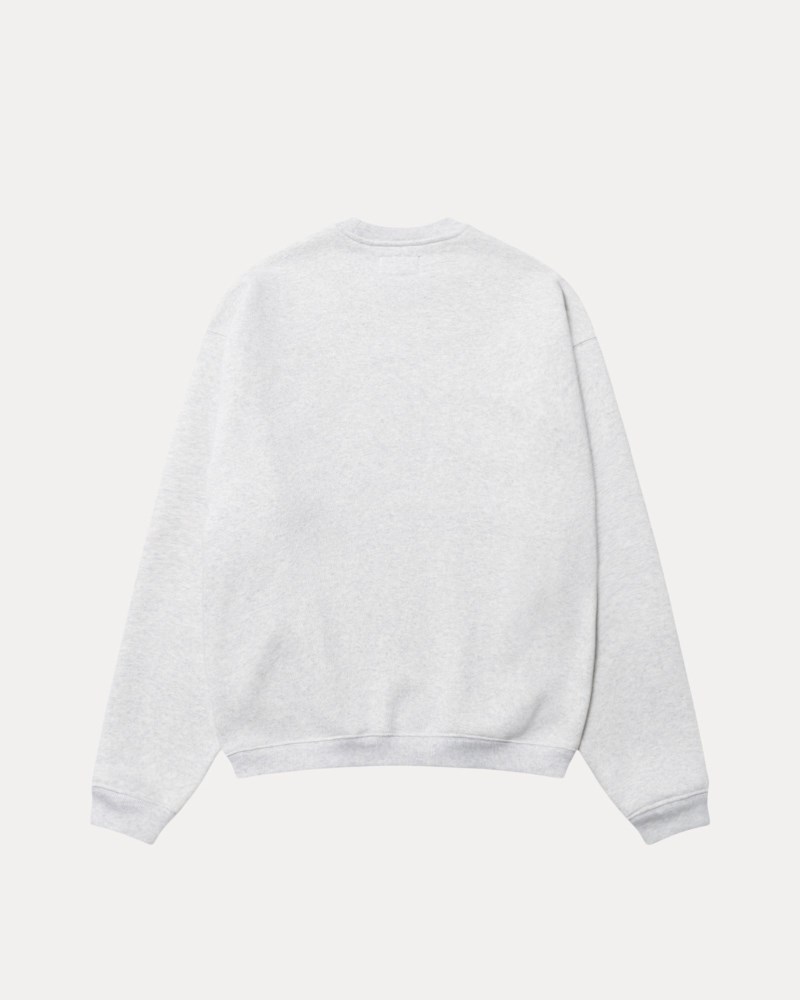 Stussy Crewneck Hvide - Stüssy Relaxed Crew Dame YY34-2154R6
