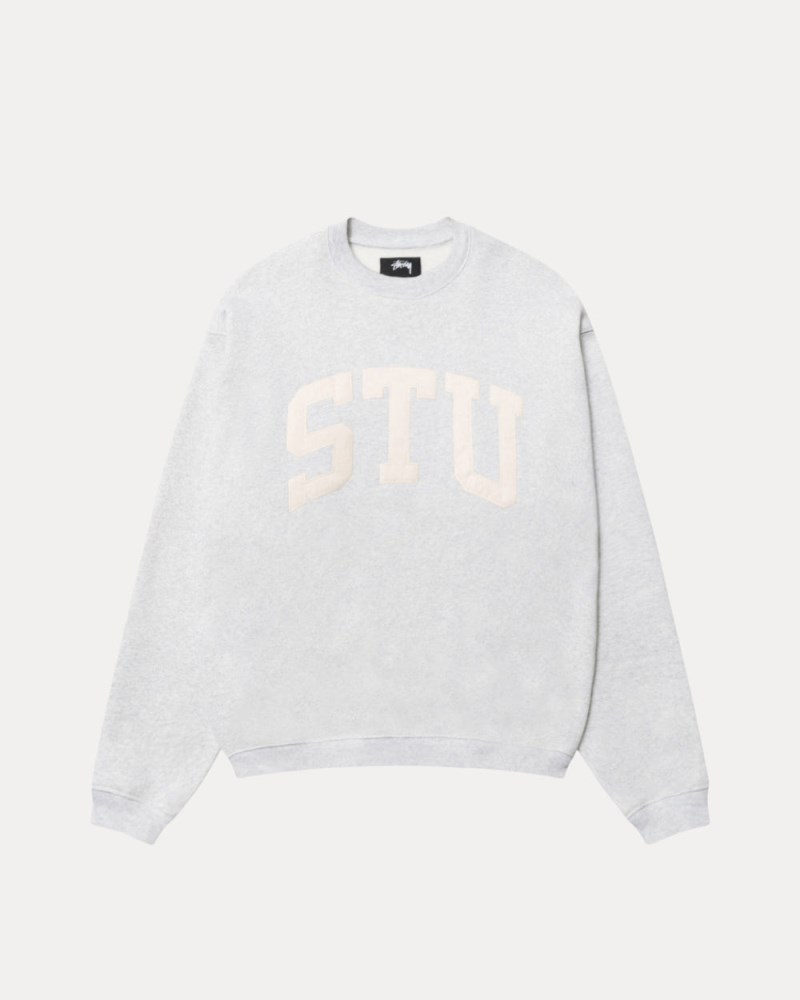Stussy Crewneck Hvide - Stüssy Relaxed Crew Dame YY34-2154R6