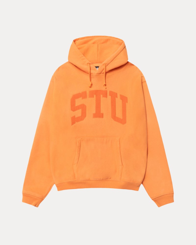 Stussy Hættetrøje Orange - Stüssy Relaxed Hoodie Dame FU56-7436I8
