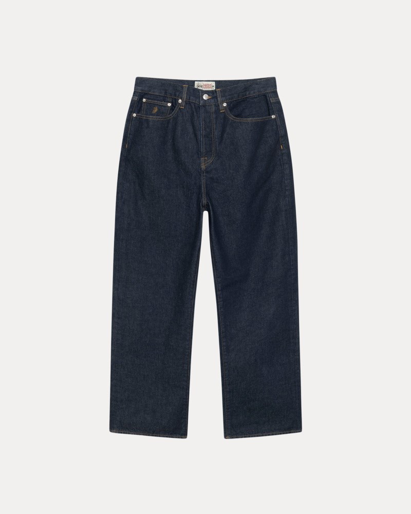 Stussy Jeans Indigo - Stüssy Relaxed Jean Denim Dame LN36-7976H2