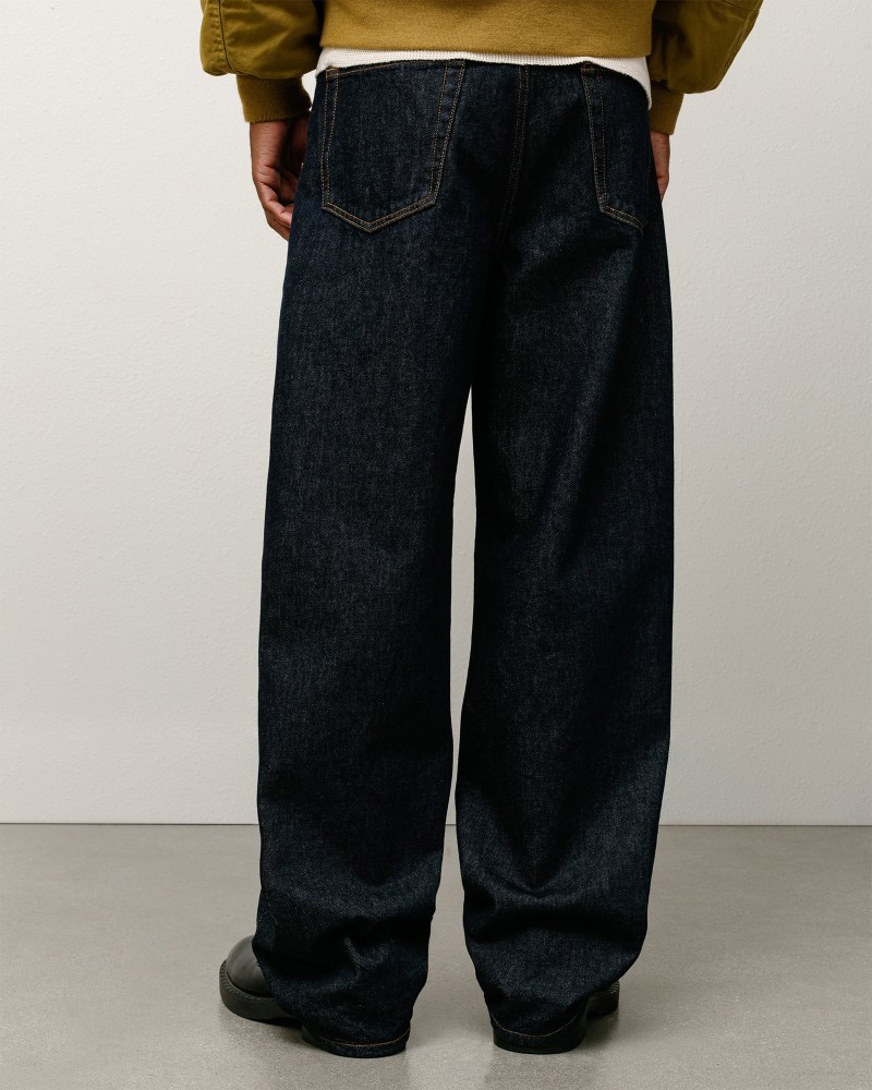 Stussy Jeans Indigo - Stüssy Relaxed Jean Denim Dame LN36-7976H2