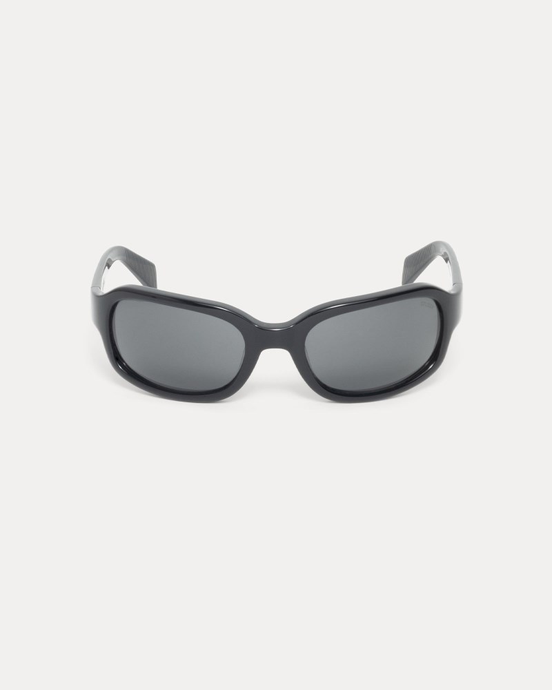 Stussy Solbriller Black/Black - Stüssy Rome Sunglasses Dame LZ25-0485V2