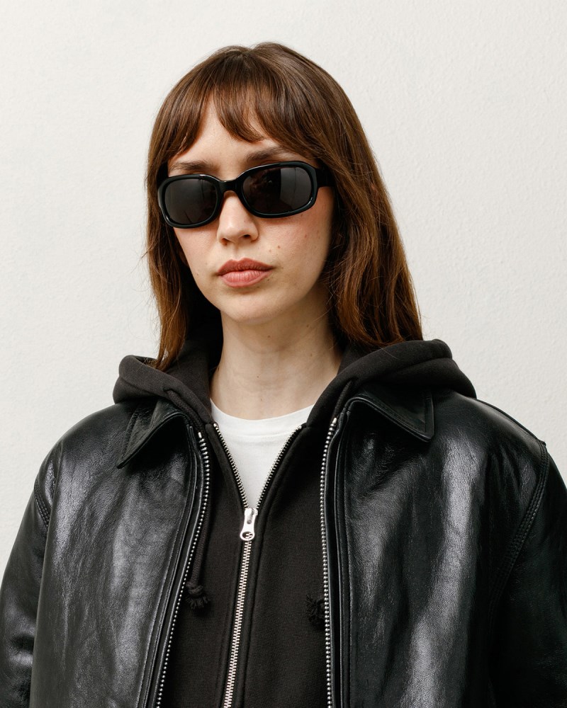 Stussy Solbriller Black/Black - Stüssy Rome Sunglasses Dame LZ25-0485V2