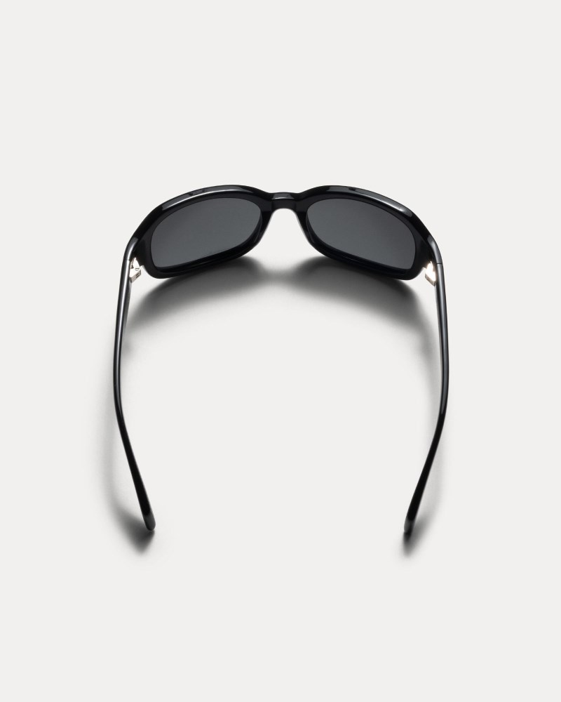 Stussy Solbriller Black/Black - Stüssy Rome Sunglasses Dame LZ25-0485V2