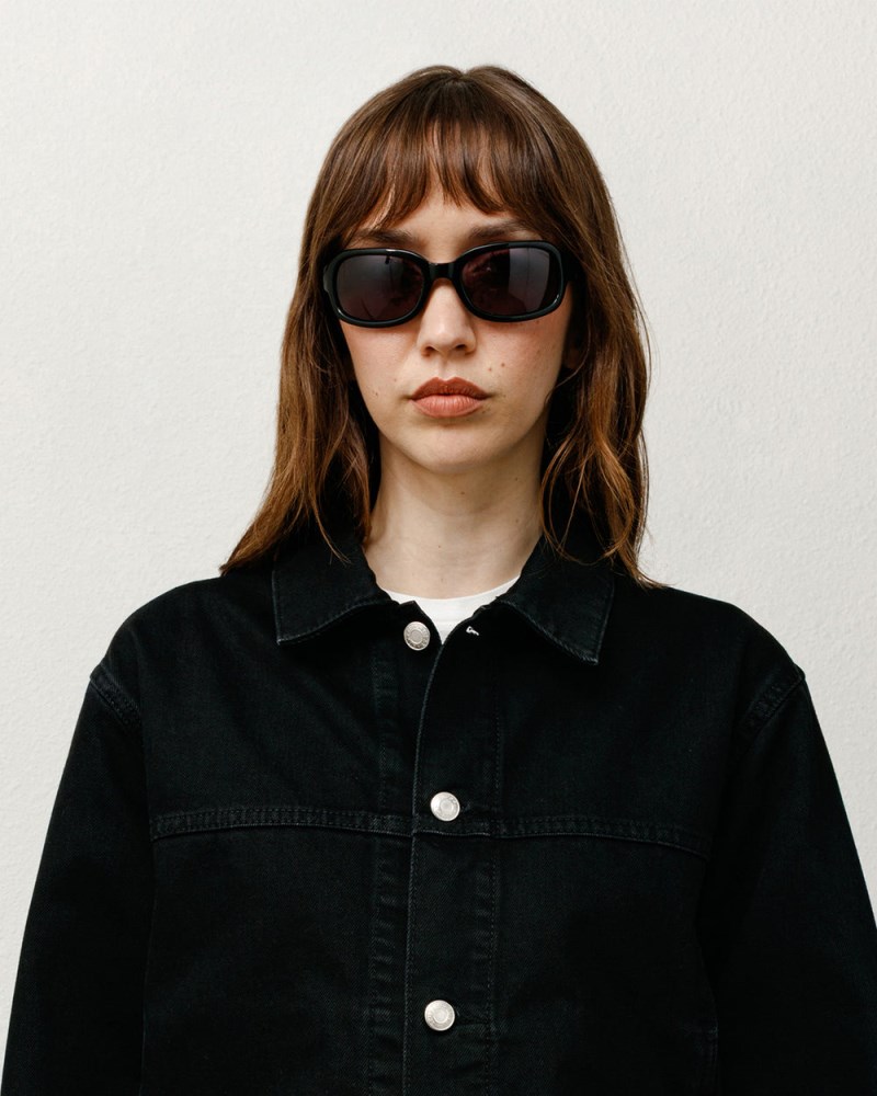 Stussy Solbriller Sort Lavendel - Stüssy Rome Sunglasses Dame SJ18-0858G9