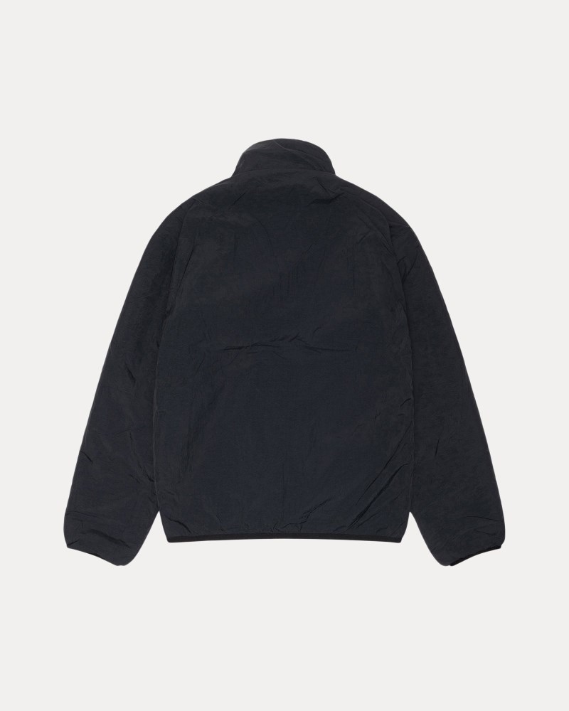 Stussy Jakker Sort - Stüssy Sherpa Reversible Jacket Dame IX71-4981R3