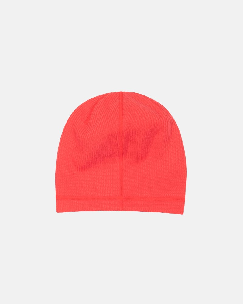 Stussy Hue Rød - Stüssy Skullcap Waffle Herre MY22-2832U1