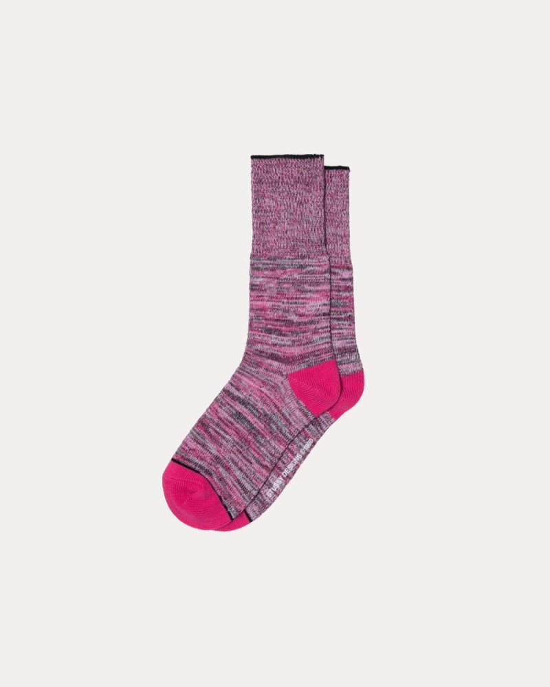 Stussy Sokker Lyserød Camo - Stüssy Space Dyed Yarn Sock Dame FG84-3394H5