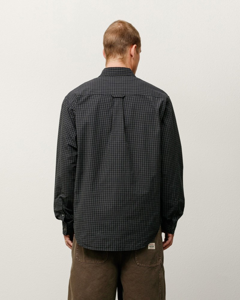 Stussy Skjorte Sort - Stüssy Standard Shirt Dame ES60-5460I3