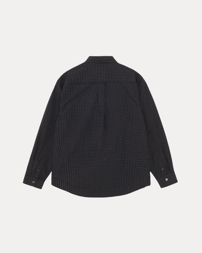 Stussy Skjorte Sort - Stüssy Standard Shirt Dame ES60-5460I3