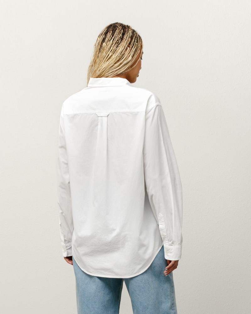 Stussy Skjorte Hvide - Stüssy Standard Shirt Herre JA97-9427U5