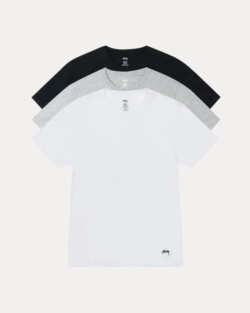 Stussy Undershirts Flerfarvede - Stüssy Undershirt 3 Pack Dame HQ82-9322R6