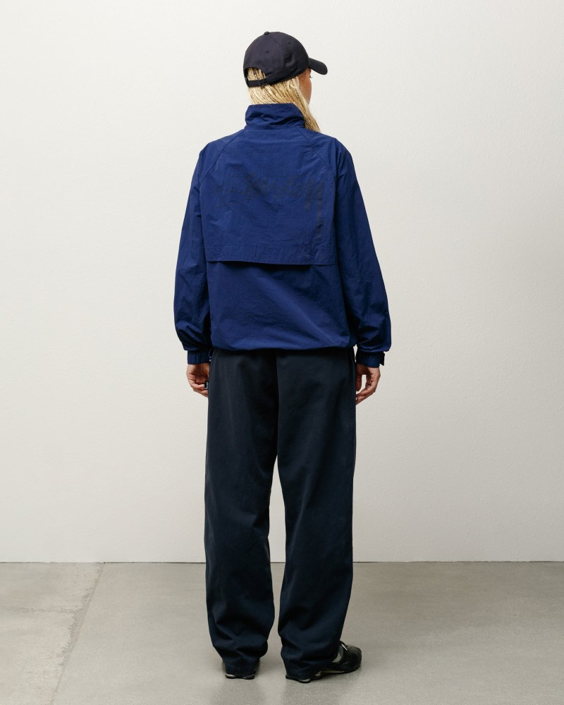 Stussy Jakker Mørkeblå - Stüssy Warm Up Jacket Herre YZ91-6011H9