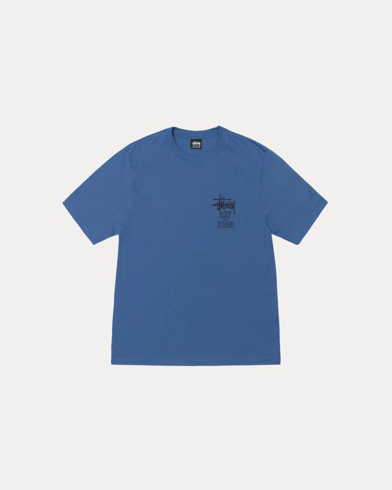 Stussy T Shirts Blå - Stüssy Well Suited Tee Dame KN81-0641A6