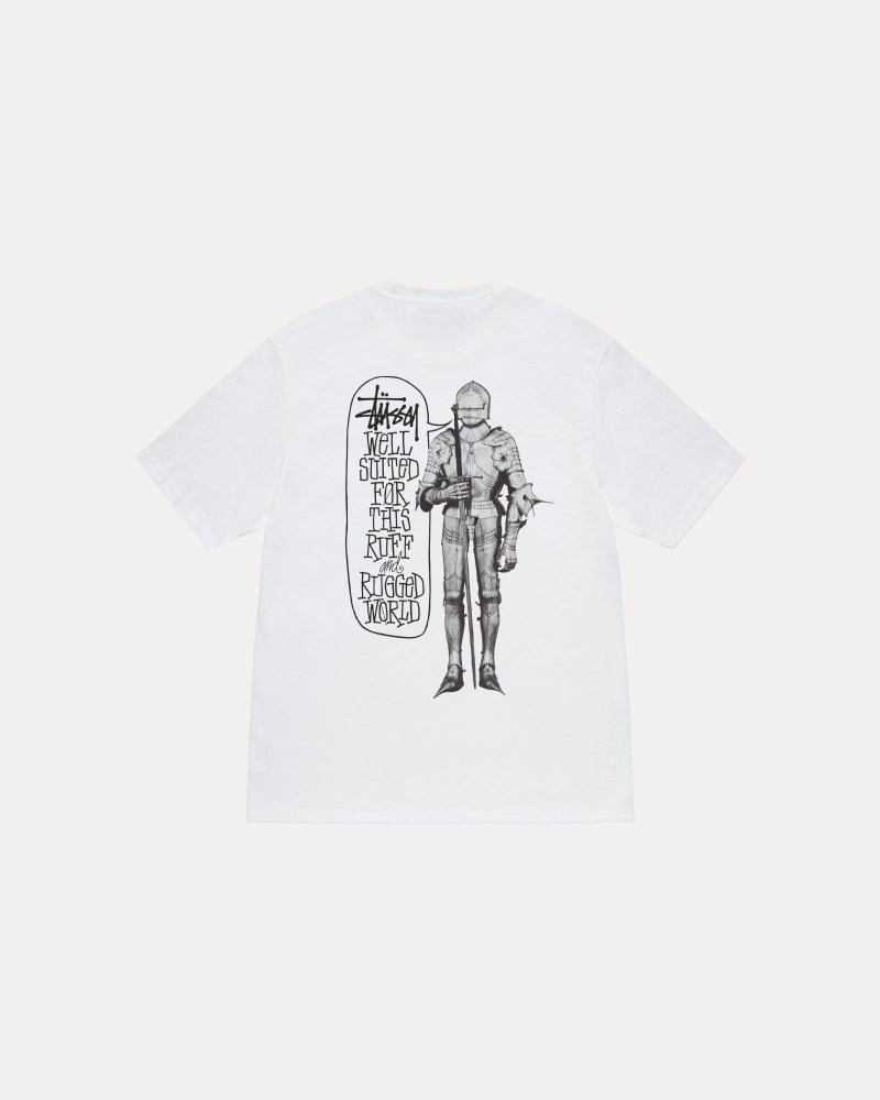 Stussy T Shirts Hvide - Stüssy Well Suited Tee Herre WP56-8606D5