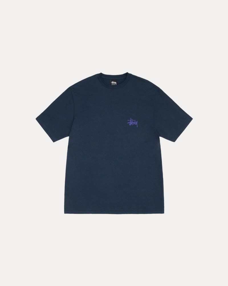 Stussy T Shirts Mørkeblå - Stüssy X-Ray Fishin Tee Dame WL21-5851K6